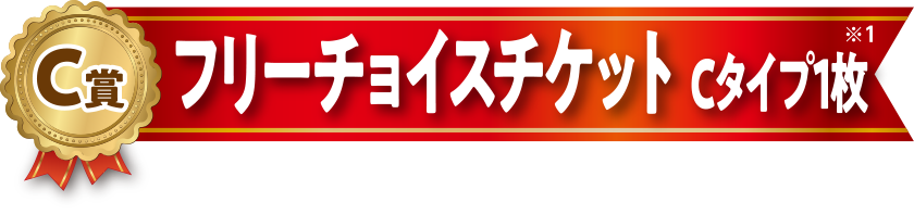 C賞 フリーチョイスチケット Cタイプ1枚